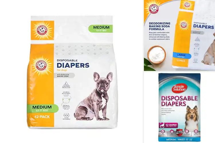 Detailed view of Best 12 Count Dog Diapers: Leak-Proof, Odor-Free Pet Comfort
