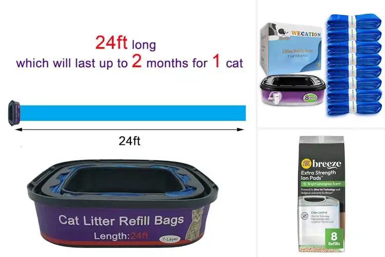 Detailed view of Best 8 Pack Cat Litter Box Refills: Fresh Home Guaranteed