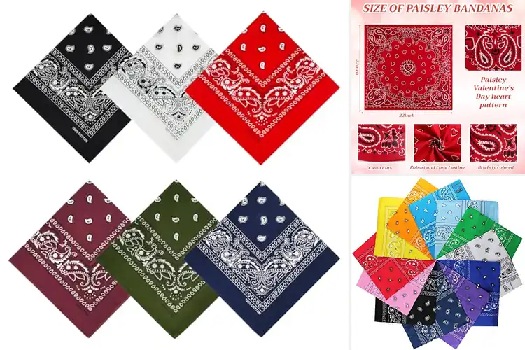 Detailed view of Best Cotton Bandanas : 10 Stylish & Comfy Picks