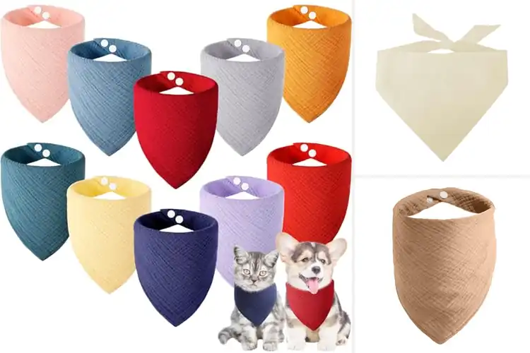 Detailed view of Best Cotton Dog Bandanas For Skin Safety