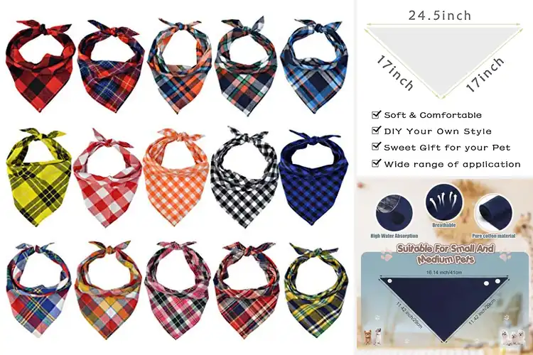 Detailed view of Best Cotton Pet Bandanas: Top 10 Stylish & Comfy Picks