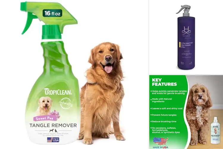 Detailed view of Best Dematting Sprays for Dogs