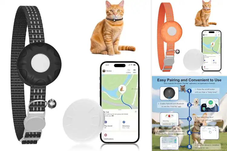 Detailed view of Best Easy Setup Cat Tracker With Find My App