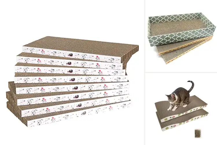 Detailed view of Best Heavy Duty Cardboard Cat Scratcher