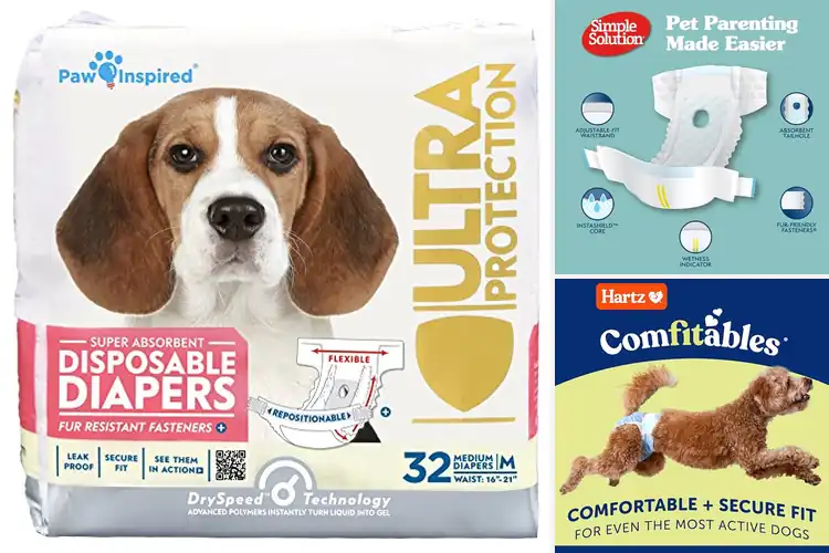 Detailed view of Best Incontinence Dog Diapers