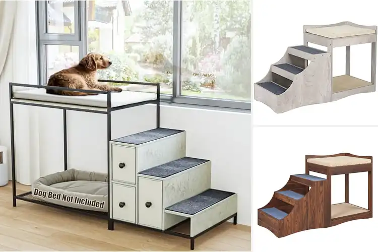 Detailed view of Best Multi Level Pet Bed With Cushion