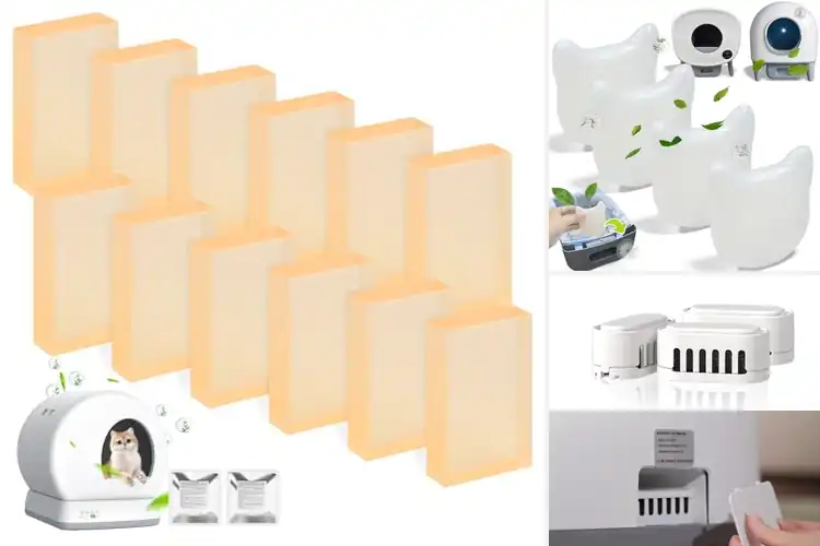 Detailed view of Best self cleaning litter box deodorizers