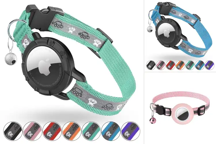 Detailed view of Best Soft Nylon Cat Tracker Collars
