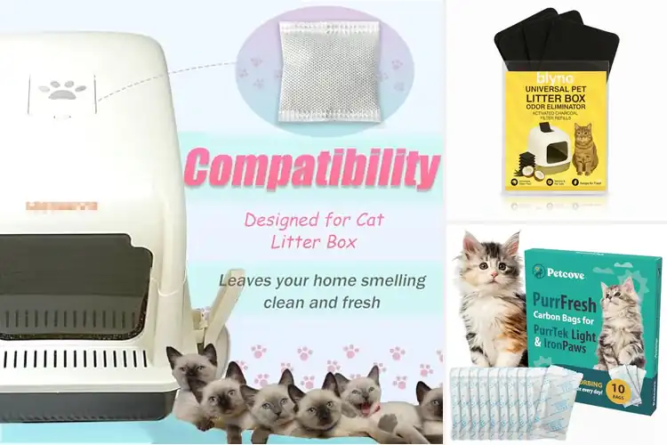 Detailed view of Best universal cat litter deodorizers